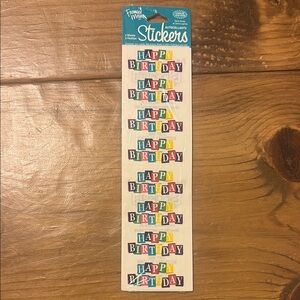 Vibrant Happy Birthday Stickers